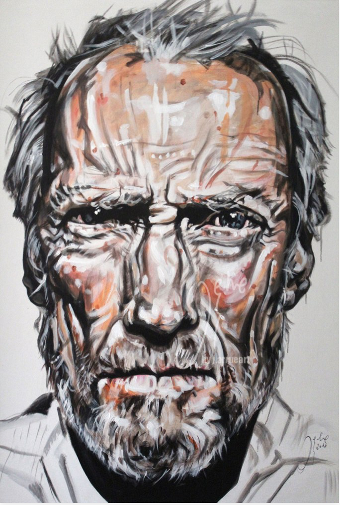 Clint Eastwood por Jesús Arrúe
